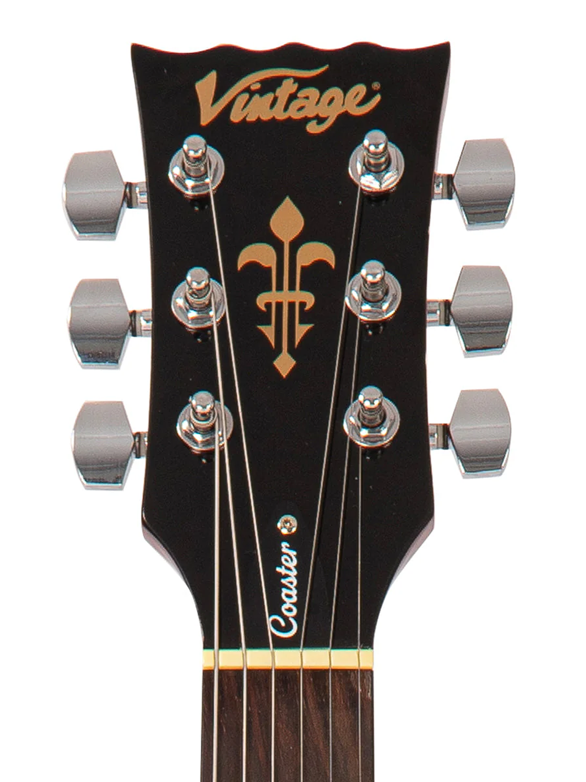 Guitarra eléctrica Vintage V10 Coaster Series ~ Vino Rojo 6