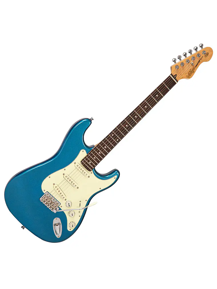 Guitarra eléctrica de la serie Vintage V60 Coaster ~ Candy Apple Blue 1