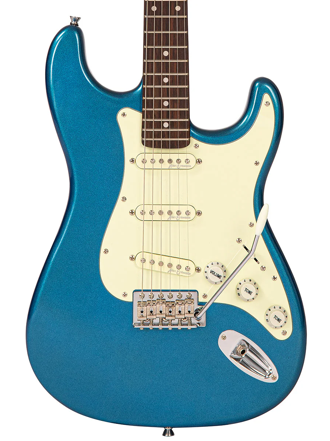 Guitarra eléctrica de la serie Vintage V60 Coaster ~ Candy Apple Blue 3