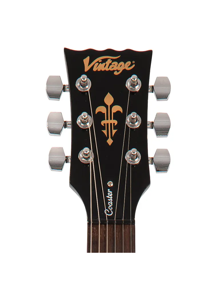 Vintage V69 Coaster Series Guitarra Eléctrica ~ Boulevard Black 6