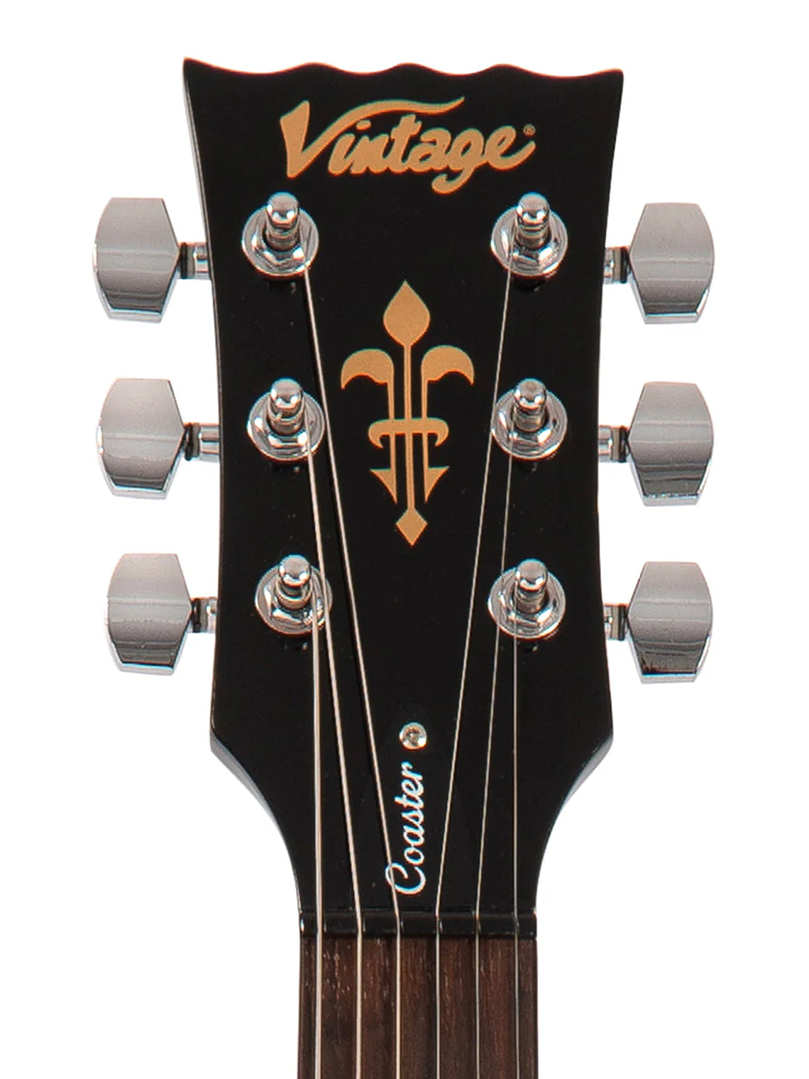 Vintage V69 Coaster Series Guitarra Eléctrica ~ Boulevard Black 6