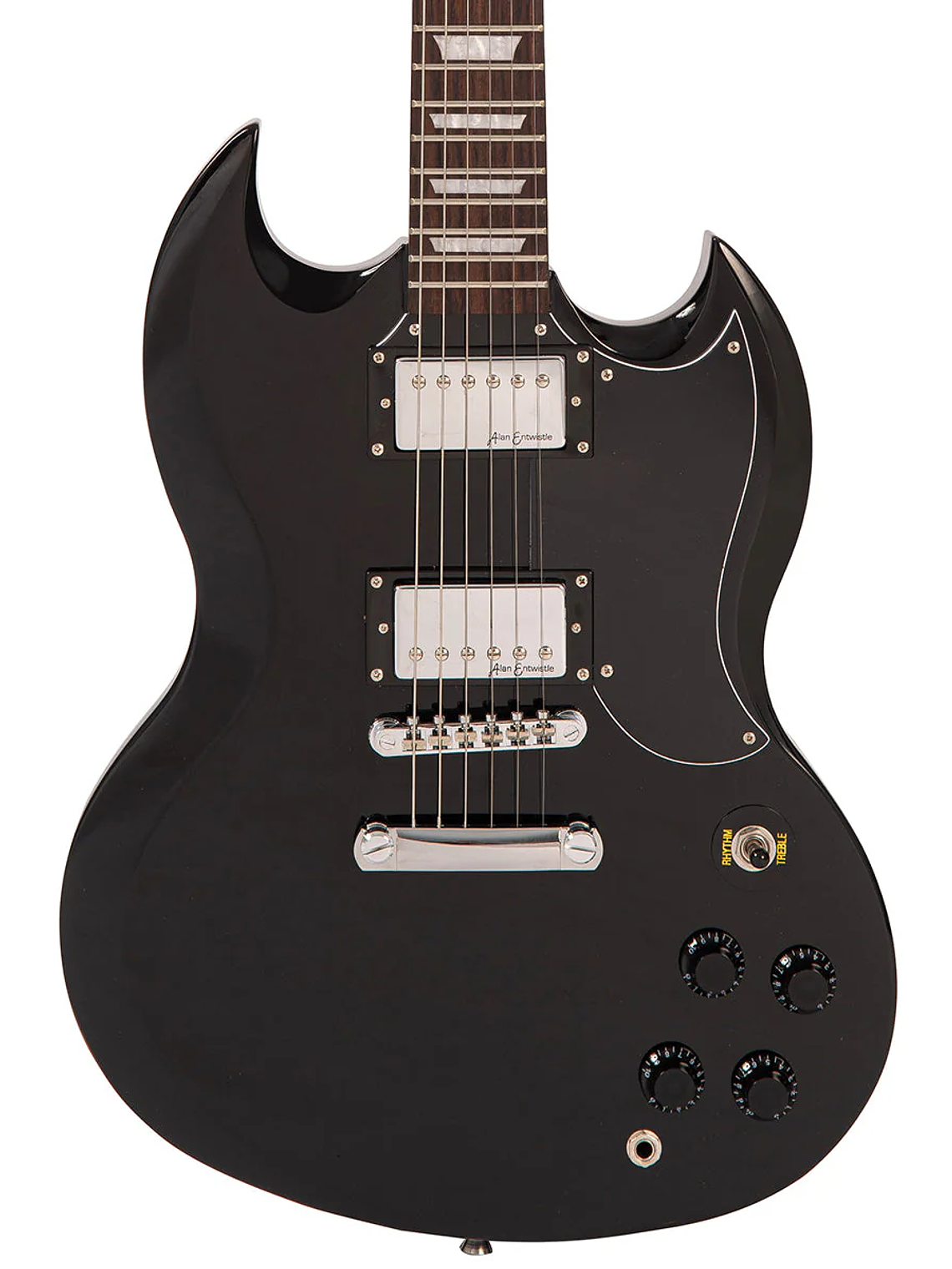 Vintage V69 Coaster Series Guitarra Eléctrica ~ Boulevard Black 4
