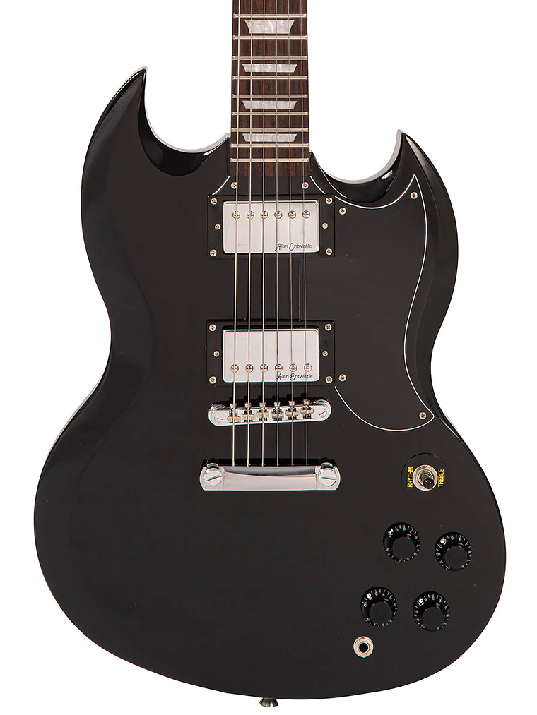 Vintage V69 Coaster Series Guitarra Eléctrica ~ Boulevard Black 4