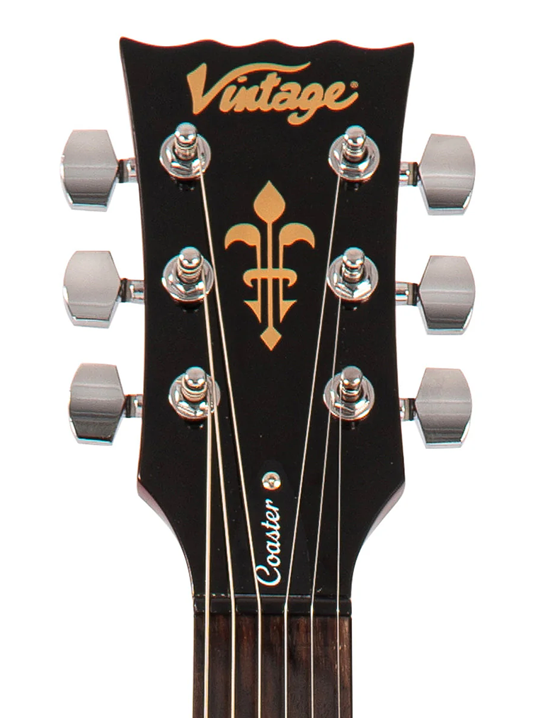 Guitarra eléctrica Vintage V69 Coaster Series ~ Cherry Red 6