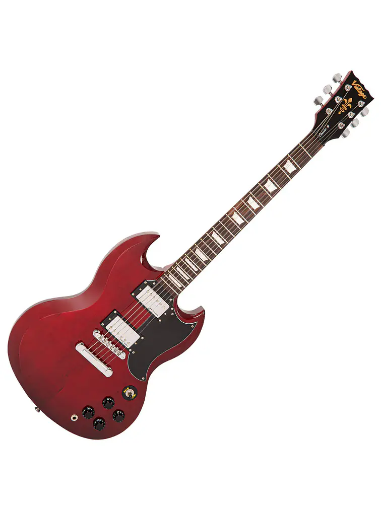 Guitarra eléctrica Vintage V69 Coaster Series ~ Cherry Red 1