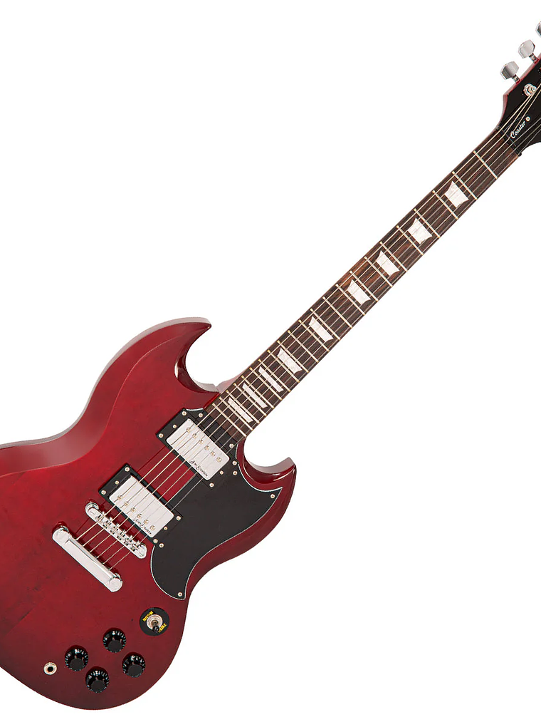 Guitarra eléctrica Vintage V69 Coaster Series ~ Cherry Red 1