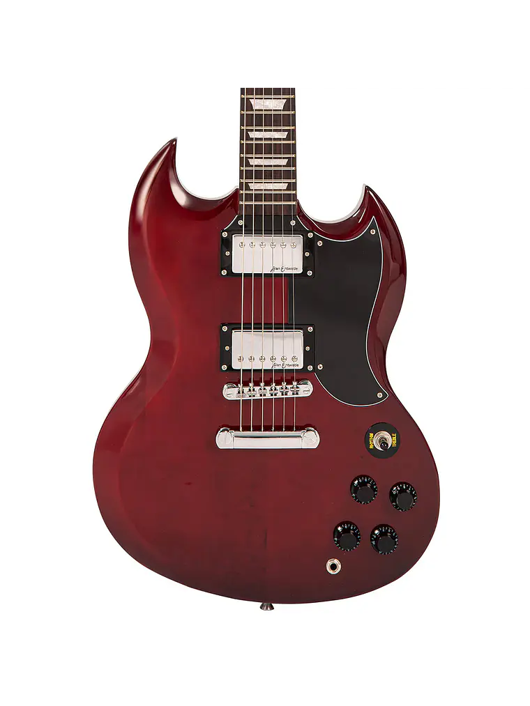 Guitarra eléctrica Vintage V69 Coaster Series ~ Cherry Red 4