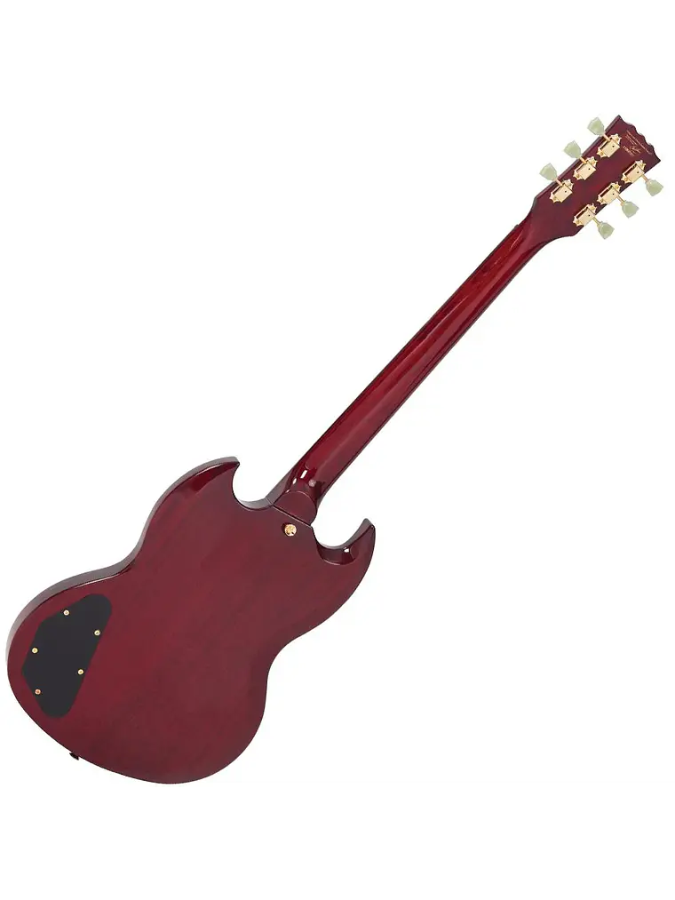 Guitarra eléctrica vintage VS6  ~ Hardware Cherry Red/Gold 2