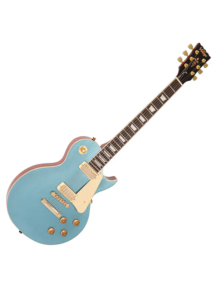 Guitarra eléctrica  vintage V100M Mini Double Coil ~ Gun Hill Blue 1