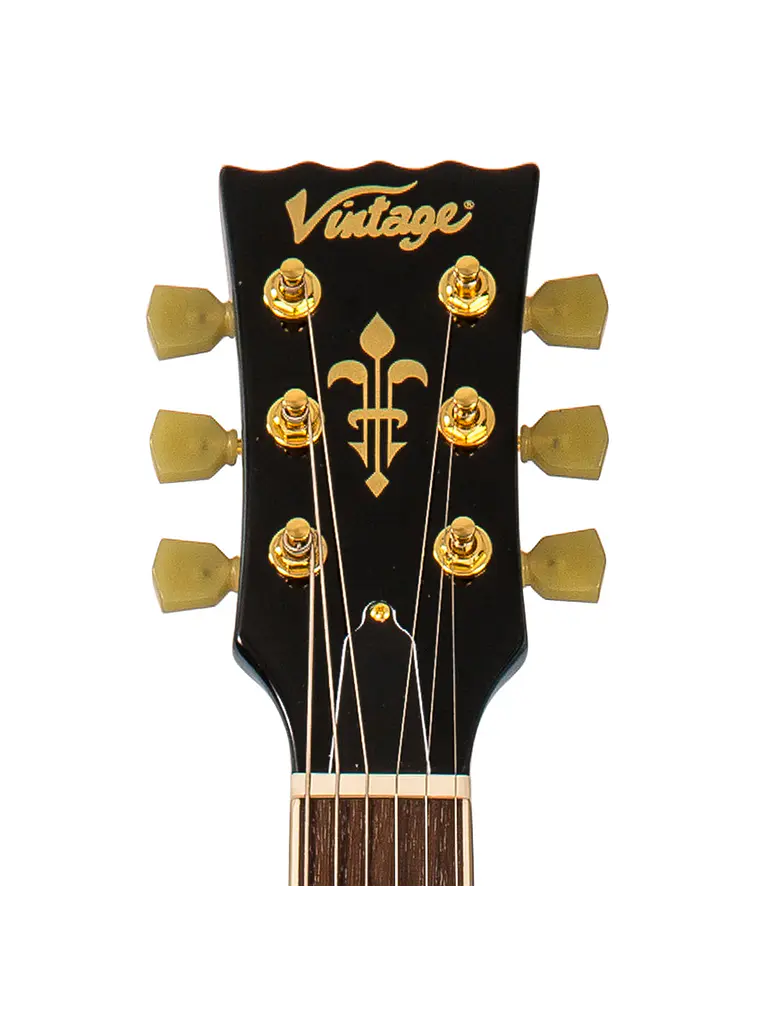 Guitarra eléctrica  vintage V100M Mini Double Coil ~ Gun Hill Blue 5