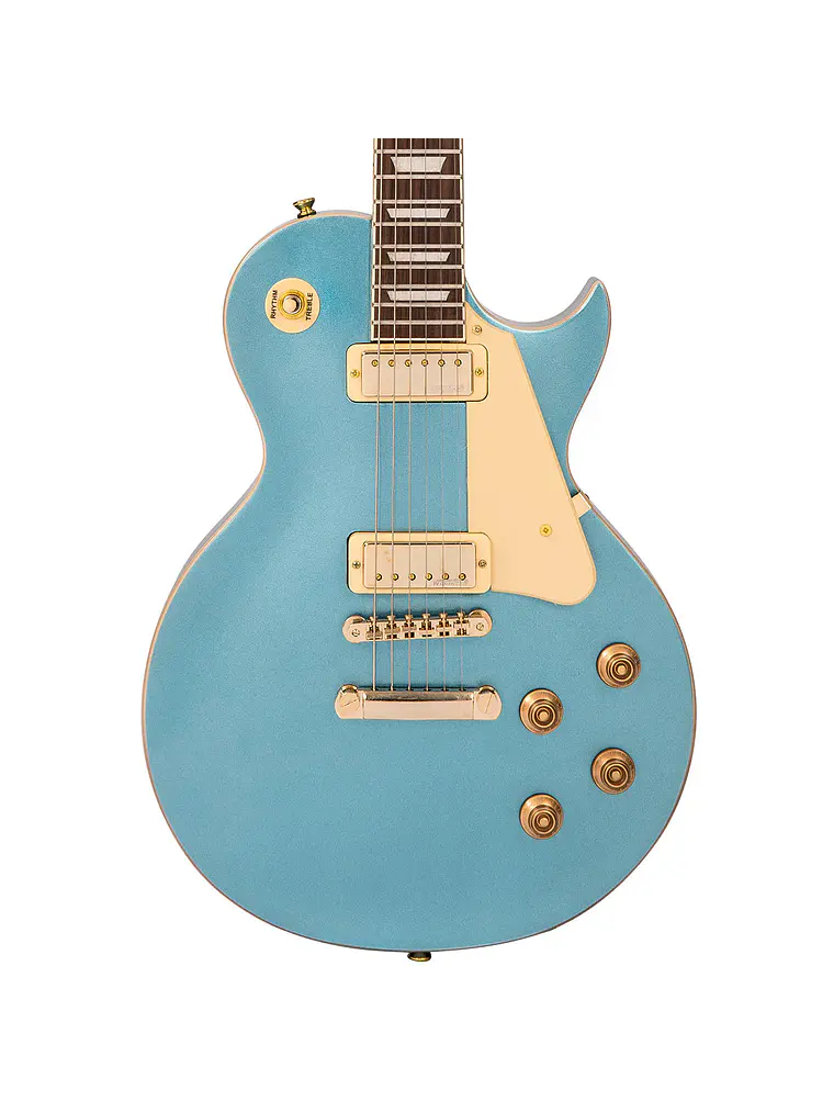 Guitarra eléctrica  vintage V100M Mini Double Coil ~ Gun Hill Blue 3