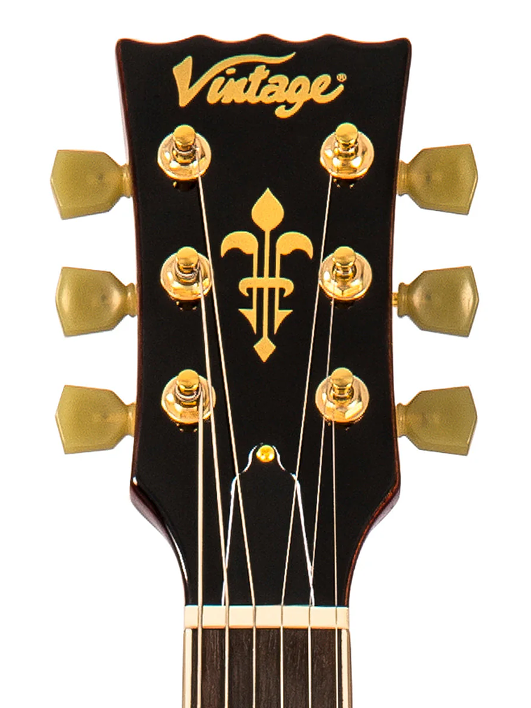 Guitarra eléctrica reeditada V100M Mini Double Coil ~ Tapa dorada 5