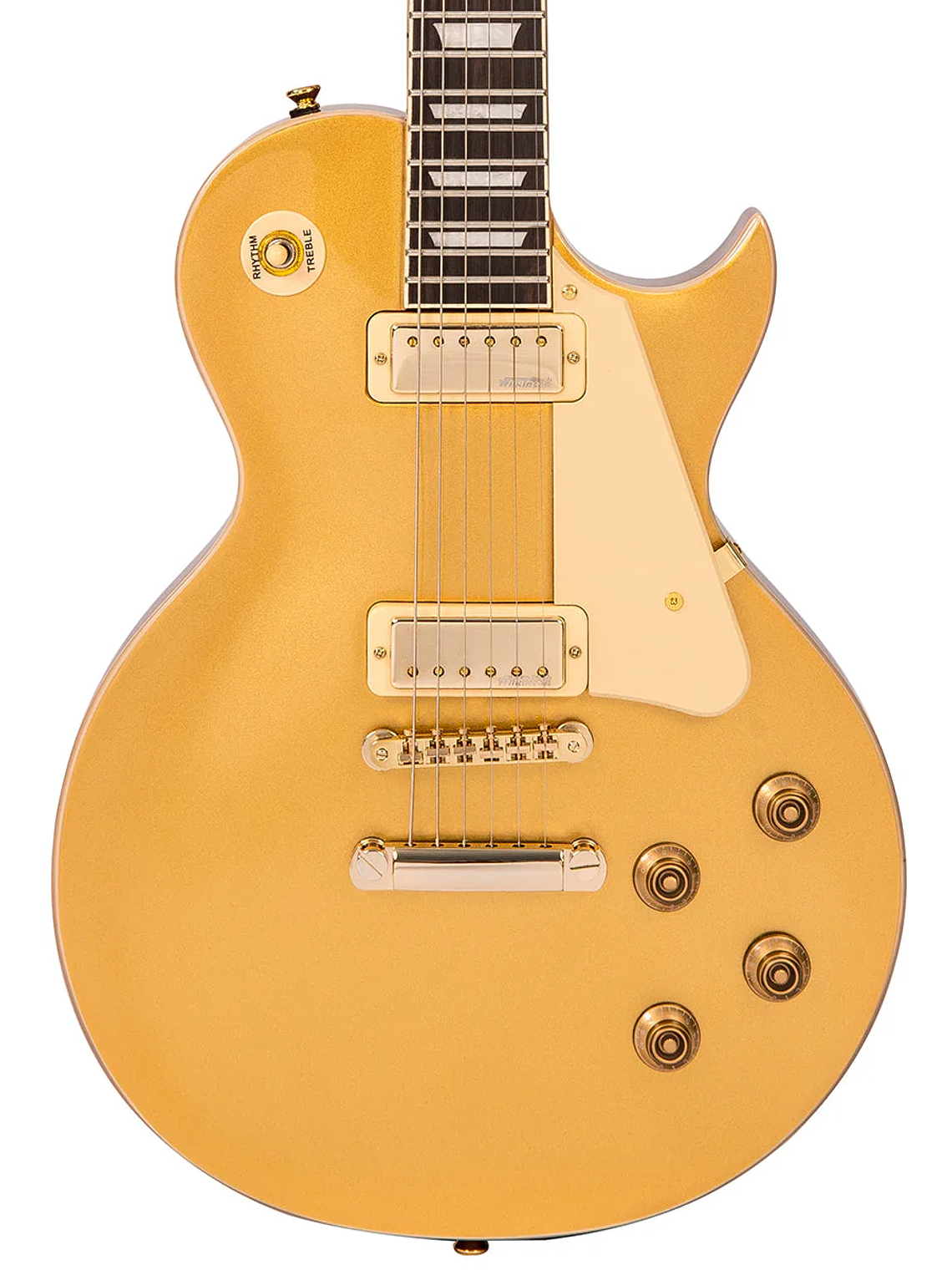 Guitarra eléctrica reeditada V100M Mini Double Coil ~ Tapa dorada 3