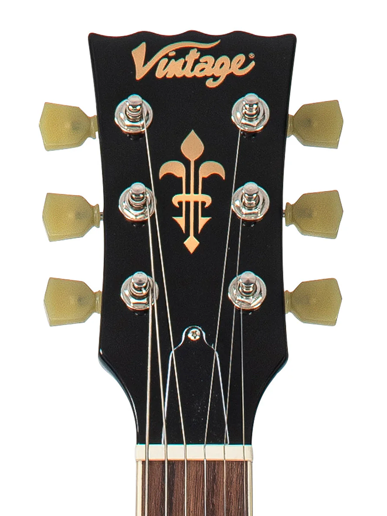 Guitarra eléctrica vintage V100P reeditada ~ Boulevard Black 6