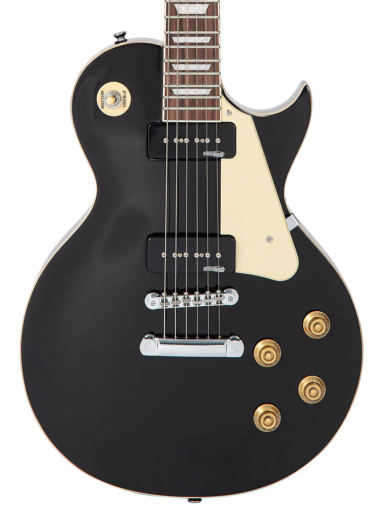 Guitarra eléctrica vintage V100P reeditada ~ Boulevard Black 4