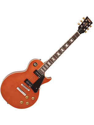 Guitarra eléctrica vintage V100P reeditada ~ Caoba natural