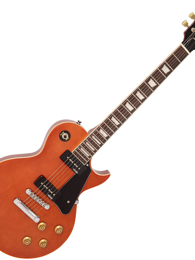 Guitarra eléctrica vintage V100P reeditada ~ Caoba natural 1