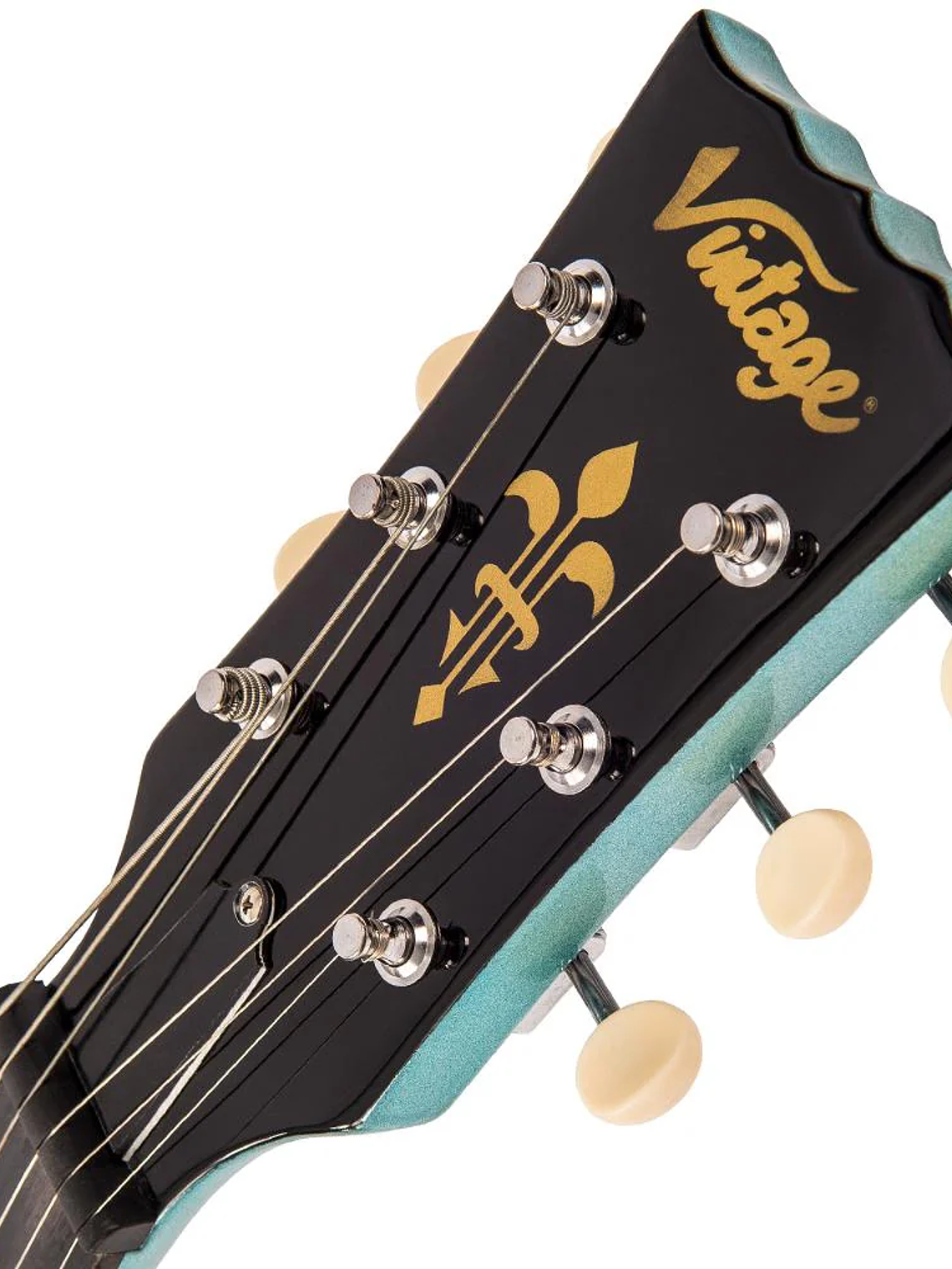 Guitarra eléctrica vintage V120 reeditada ~ Gun Hill Blue 9