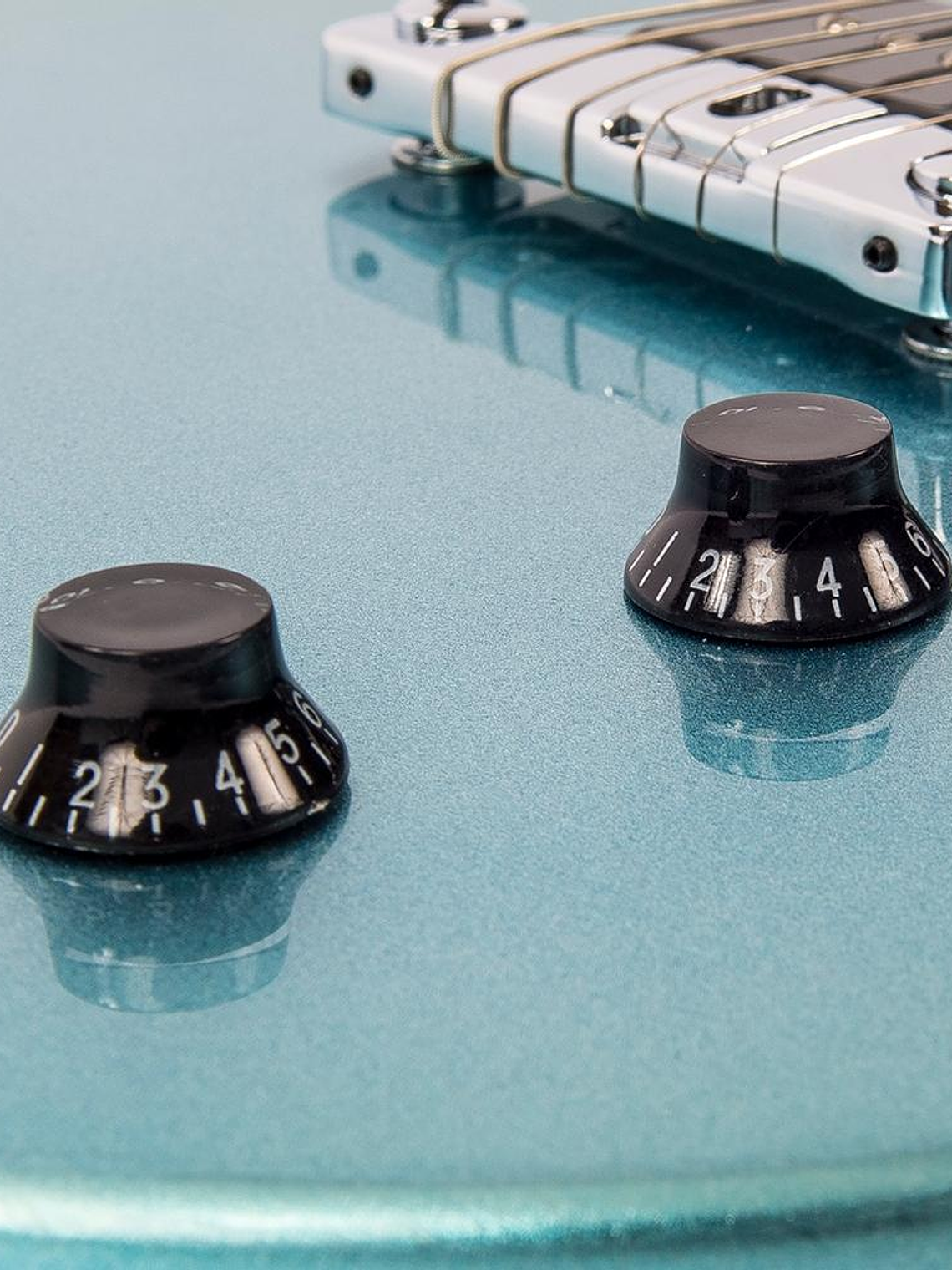 Guitarra eléctrica vintage V120 reeditada ~ Gun Hill Blue 5