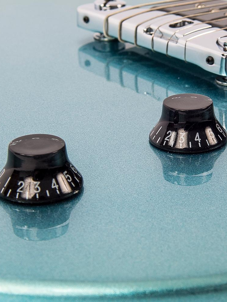 Guitarra eléctrica vintage V120 reeditada ~ Gun Hill Blue 5