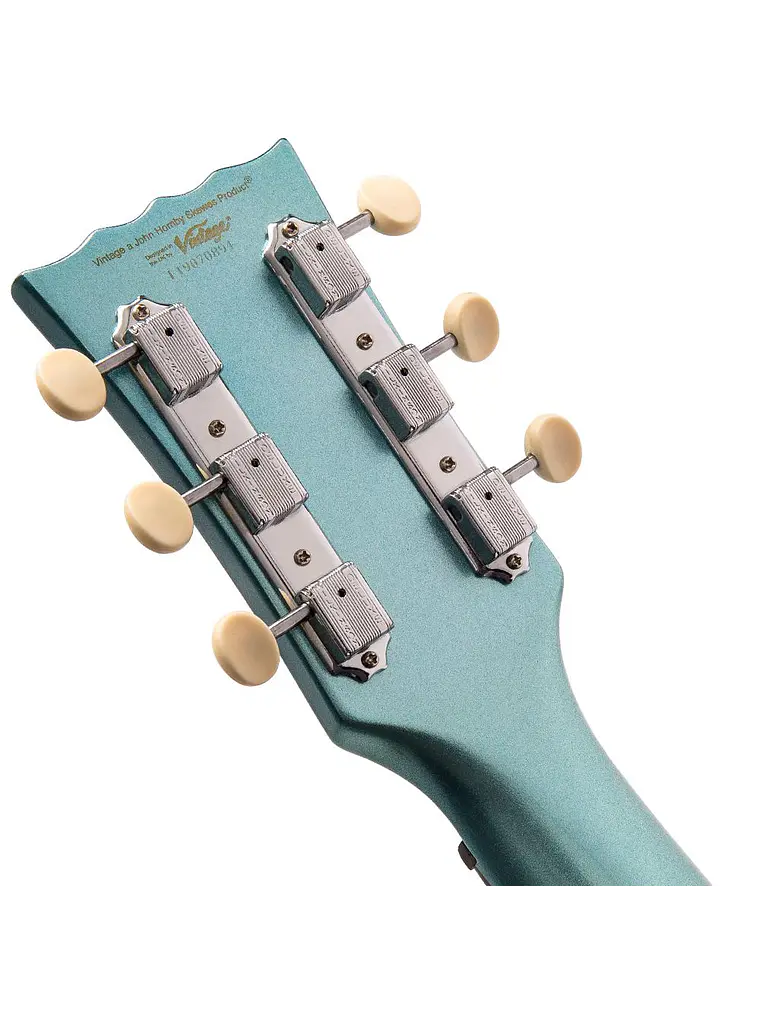 Guitarra eléctrica vintage V120 reeditada ~ Gun Hill Blue 10