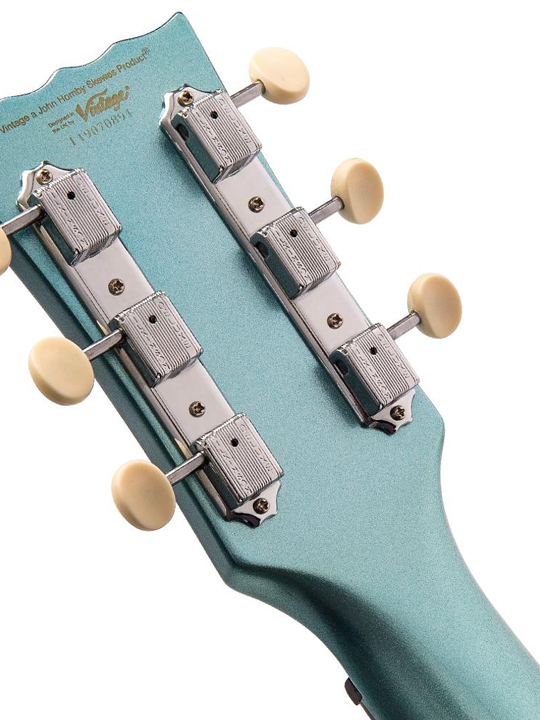 Guitarra eléctrica vintage V120 reeditada ~ Gun Hill Blue 10