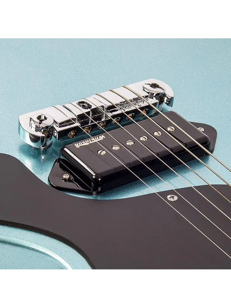 Guitarra eléctrica vintage V120 reeditada ~ Gun Hill Blue 7