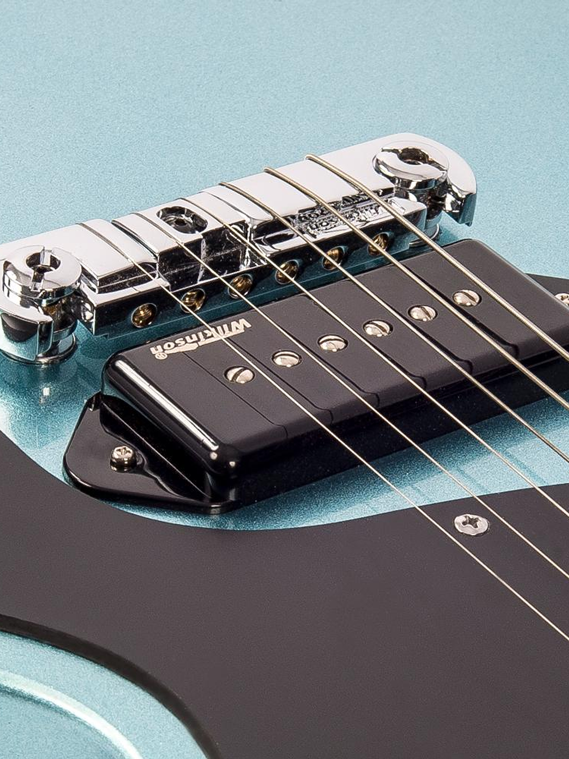 Guitarra eléctrica vintage V120 reeditada ~ Gun Hill Blue 7