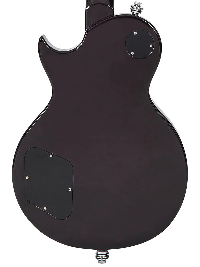 Guitarra eléctrica vintage V100 reeditada con Bigsby ~ Flamed Purpleburst 4