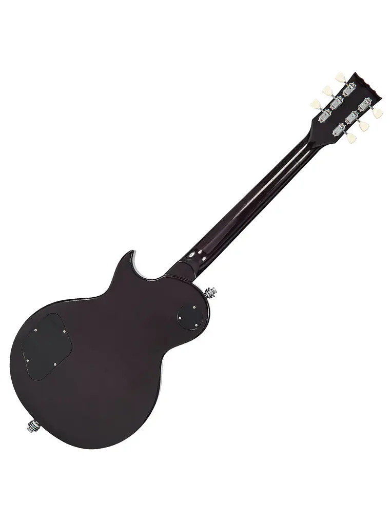 Guitarra eléctrica vintage V100  con Bigsby ~ Flamed Purpleburst 2