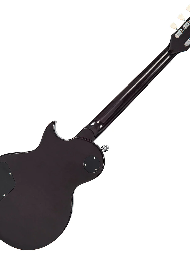 Guitarra eléctrica vintage V100 reeditada con Bigsby ~ Flamed Purpleburst 2