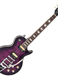 Guitarra eléctrica vintage V100 reeditada con Bigsby ~ Flamed Purpleburst - Miniatura 1