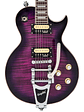 Guitarra eléctrica vintage V100 reeditada con Bigsby ~ Flamed Purpleburst - Miniatura 3