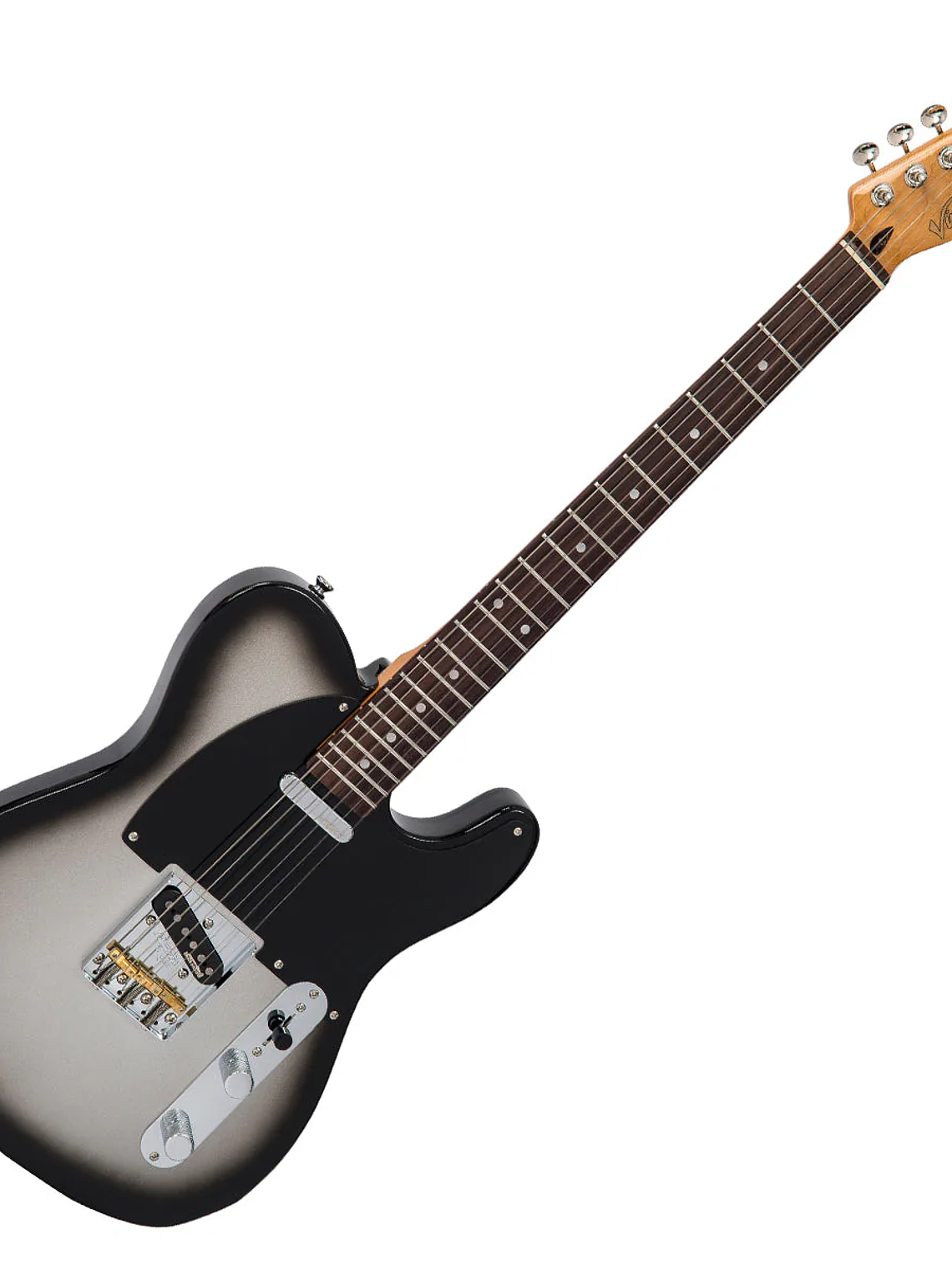 Guitarra eléctrica vintage V75 reeditada ~ Silverburst 1