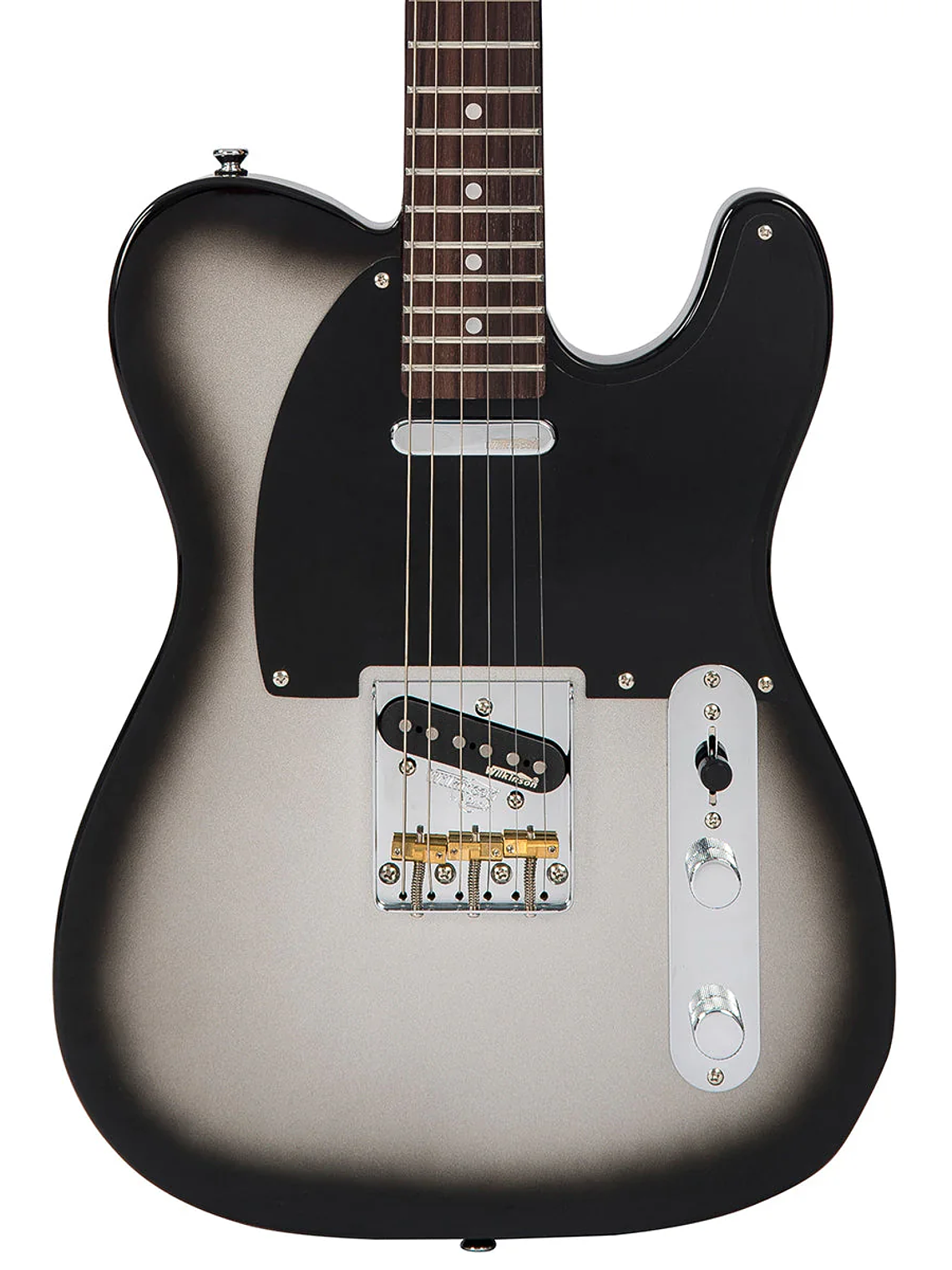 Guitarra eléctrica vintage V75 reeditada ~ Silverburst 4