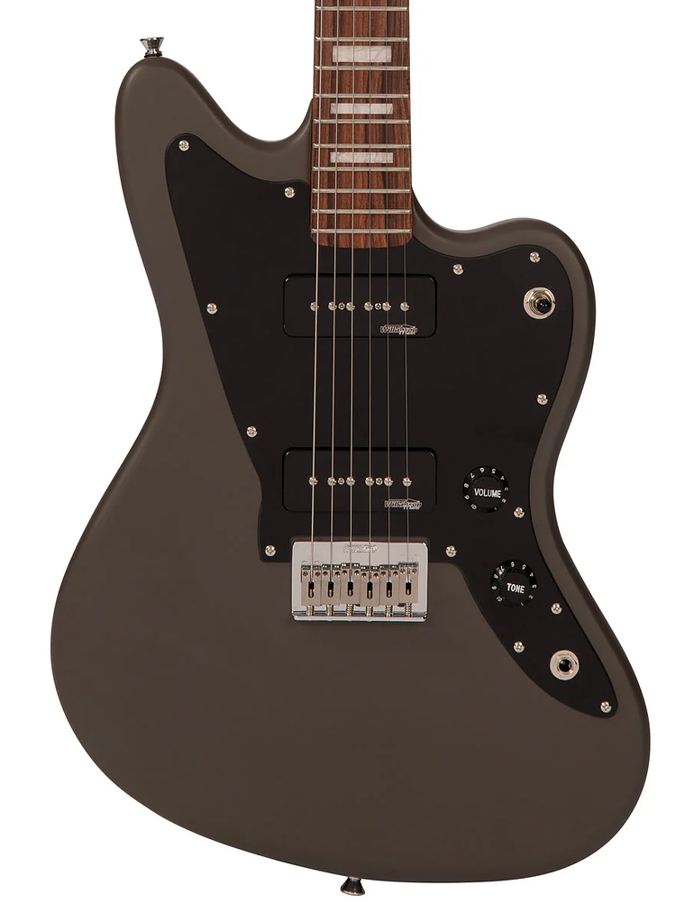 Guitarra eléctrica Hard Tail vintage V65H reeditada ~ Gris satinado 4