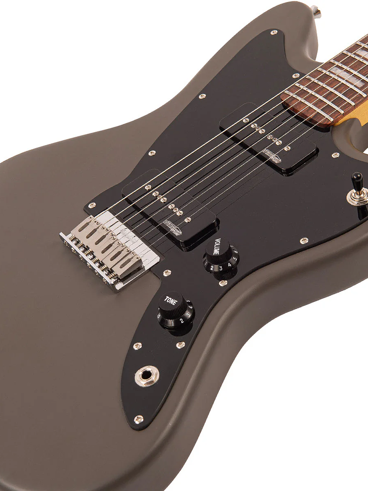 Guitarra eléctrica Hard Tail vintage V65H reeditada ~ Gris satinado 6