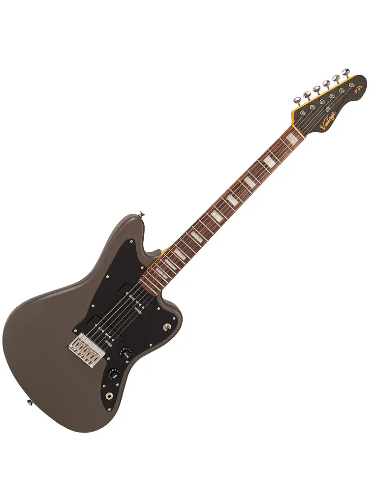 Guitarra eléctrica Hard Tail vintage V65H ~ Gris satinado 1