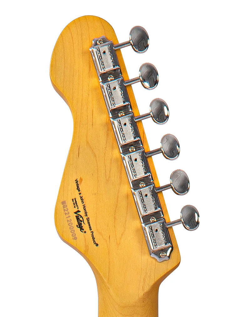 Guitarra eléctrica Hard Tail vintage V65H reeditada ~ Gris satinado 8