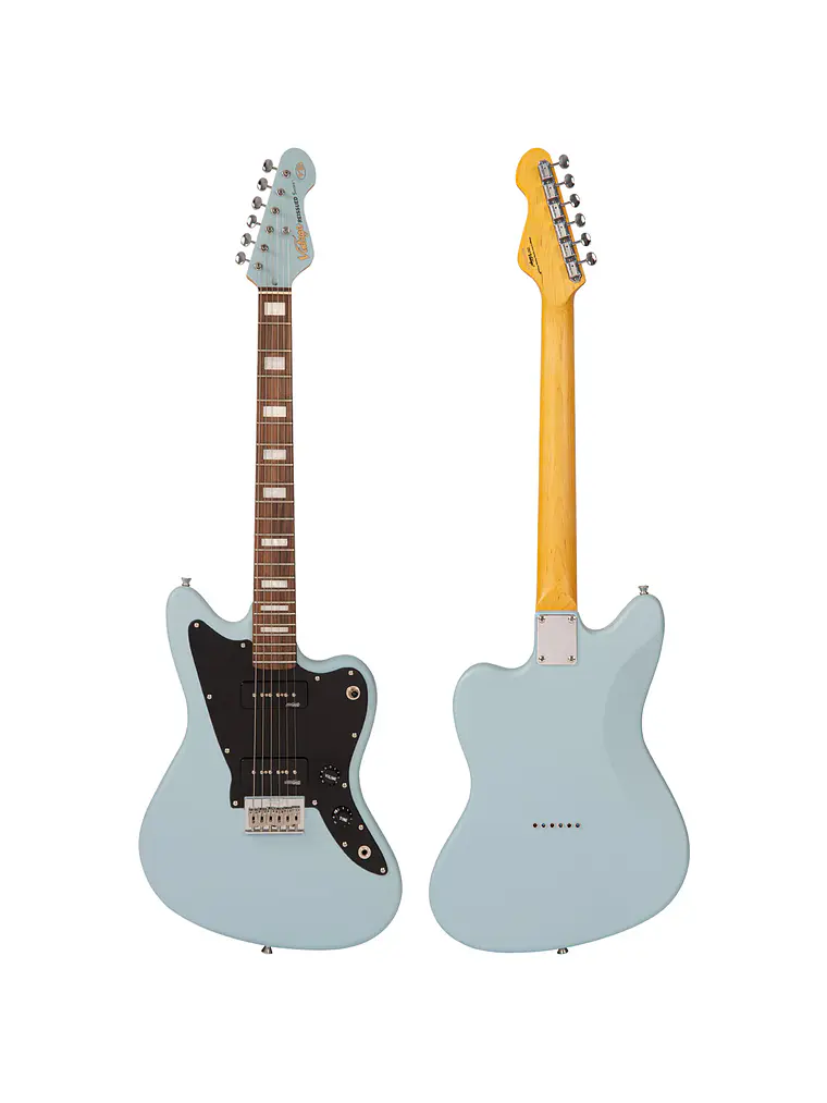 Guitarra eléctrica Hard Tail vintage V65H  ~ Azul Satinado 3
