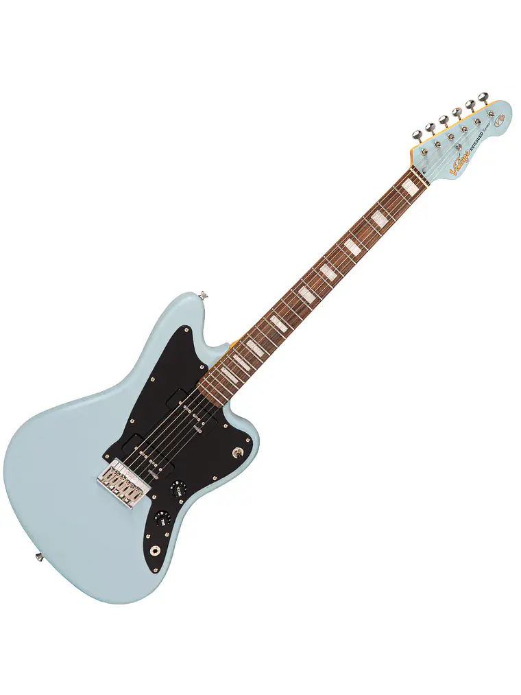 Guitarra eléctrica Hard Tail vintage V65H  ~ Azul Satinado 1