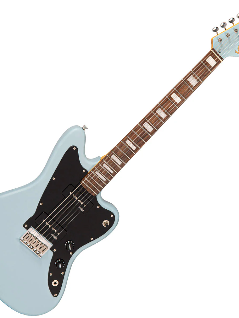 Guitarra eléctrica Hard Tail vintage V65H reeditada ~ Azul Satinado 1