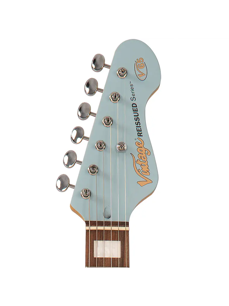 Guitarra eléctrica Hard Tail vintage V65H  ~ Azul Satinado 6