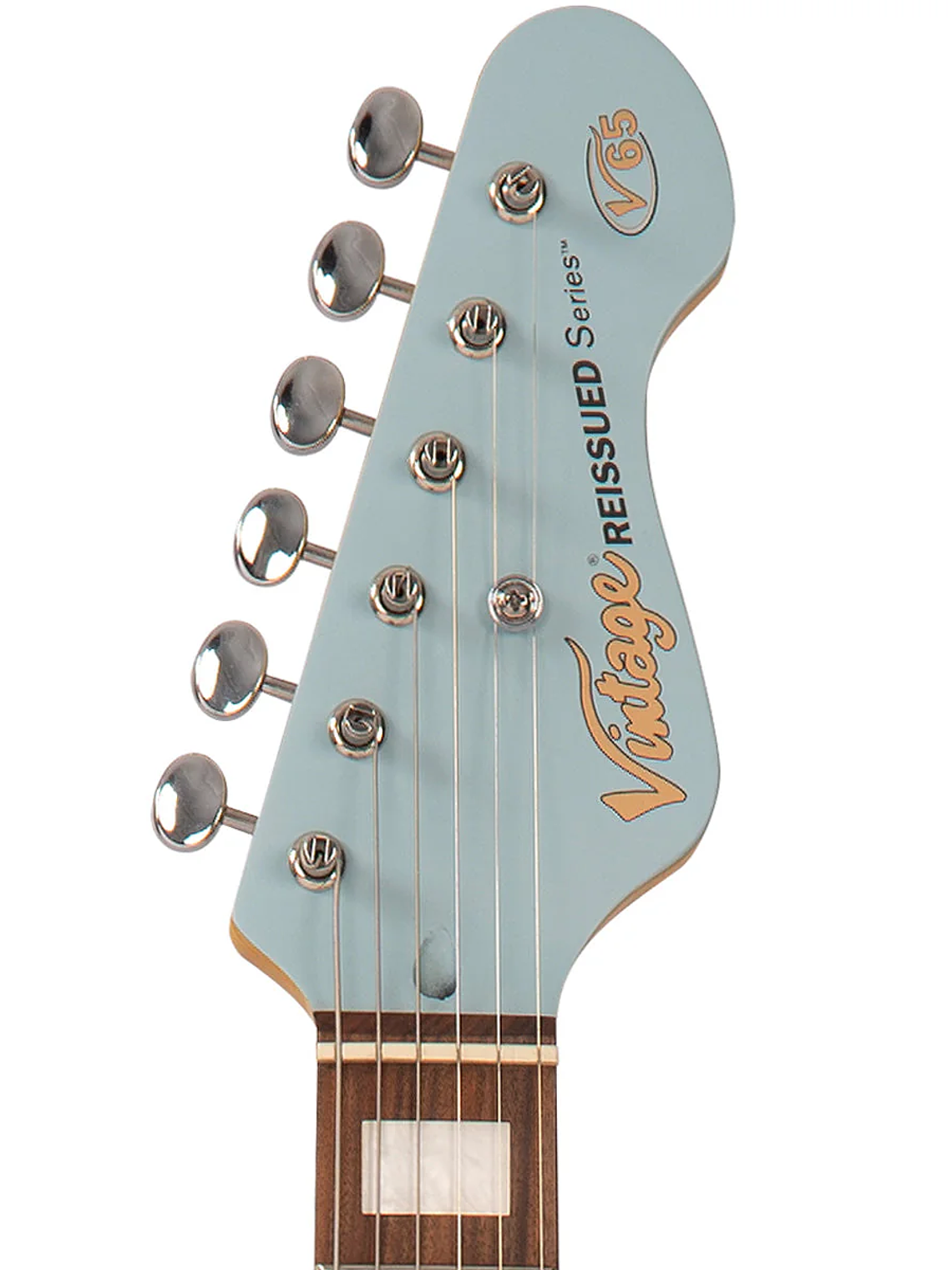 Guitarra eléctrica Hard Tail vintage V65H reeditada ~ Azul Satinado 6