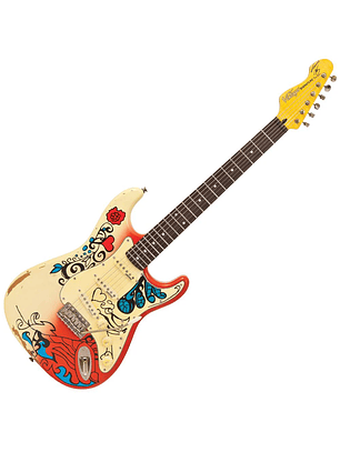 Guitarra eléctrica vintage V6 Thomas Blug signature ~ 'Verano del amor'