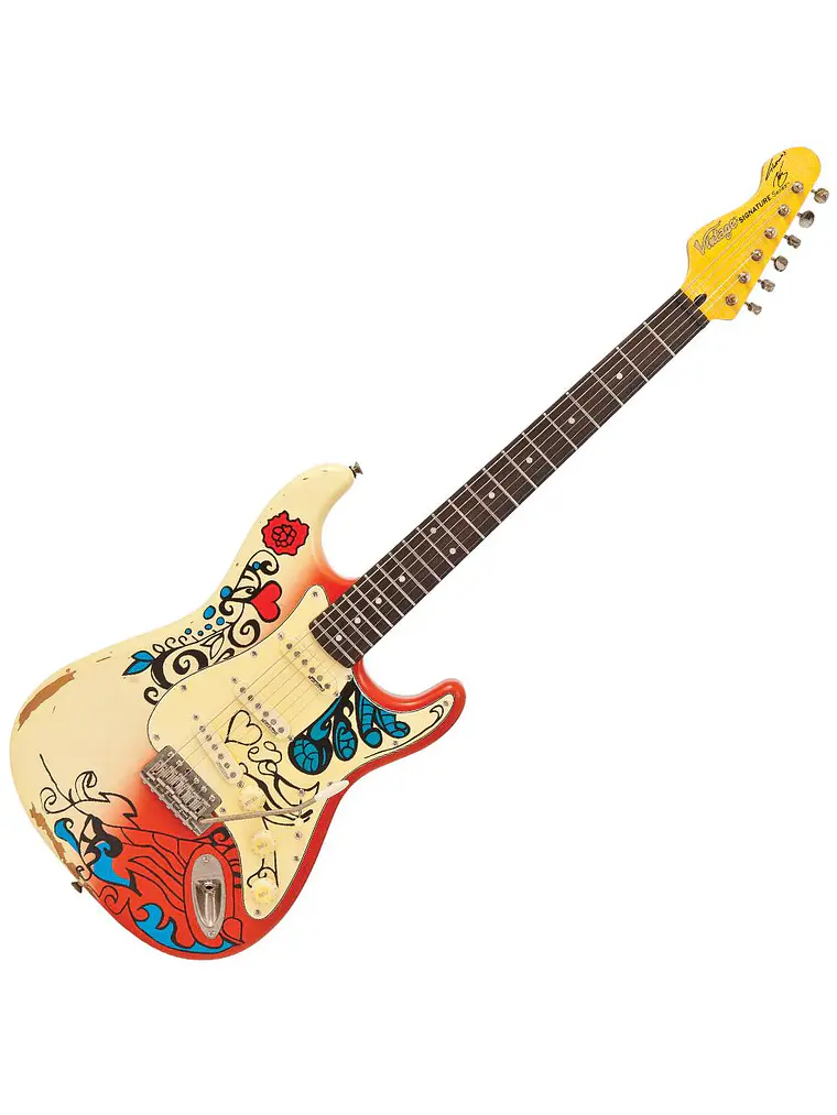 Guitarra eléctrica vintage V6 Thomas Blug signature ~ 'Verano del amor' 1