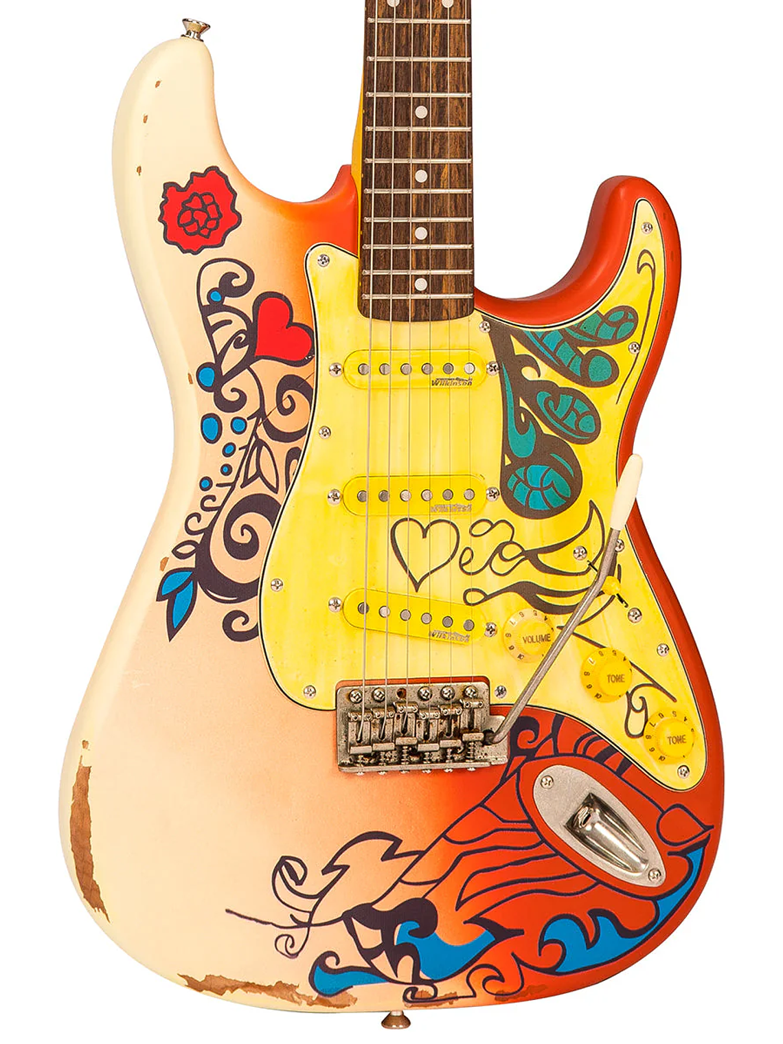 Guitarra eléctrica vintage V6 Thomas Blug signature ~ 'Verano del amor' 3