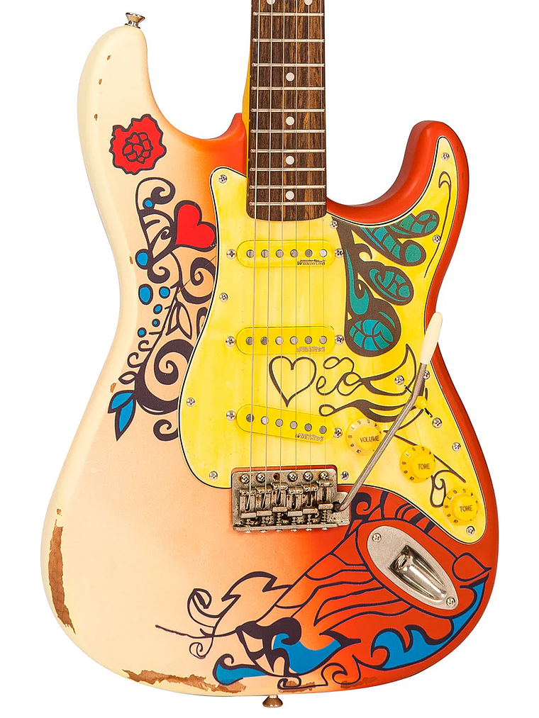 Guitarra eléctrica vintage V6 Thomas Blug signature ~ 'Verano del amor' 3