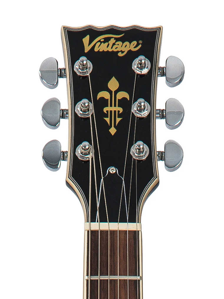 Guitarra eléctrica vintage V100 reeditada ~ Silverburst 5