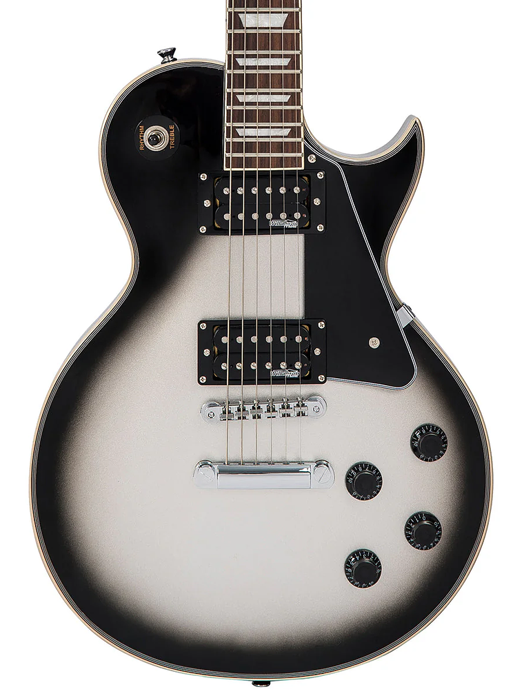 Guitarra eléctrica vintage V100 reeditada ~ Silverburst 3